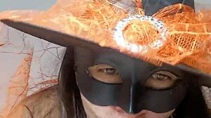 My neighbor's Halloween witch fetish takes a steamy turn with her amateur videos